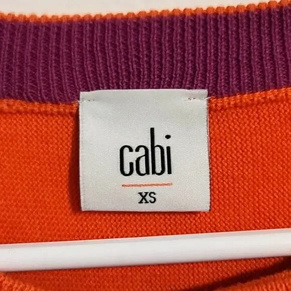 Cabi #5008 Cropped Piccolo Shrug Cardigan Tiger Lily Orange XS - Picture 5 of 9